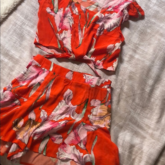 MINKPINK Other - MinkPink Crop Top and Shorts set
